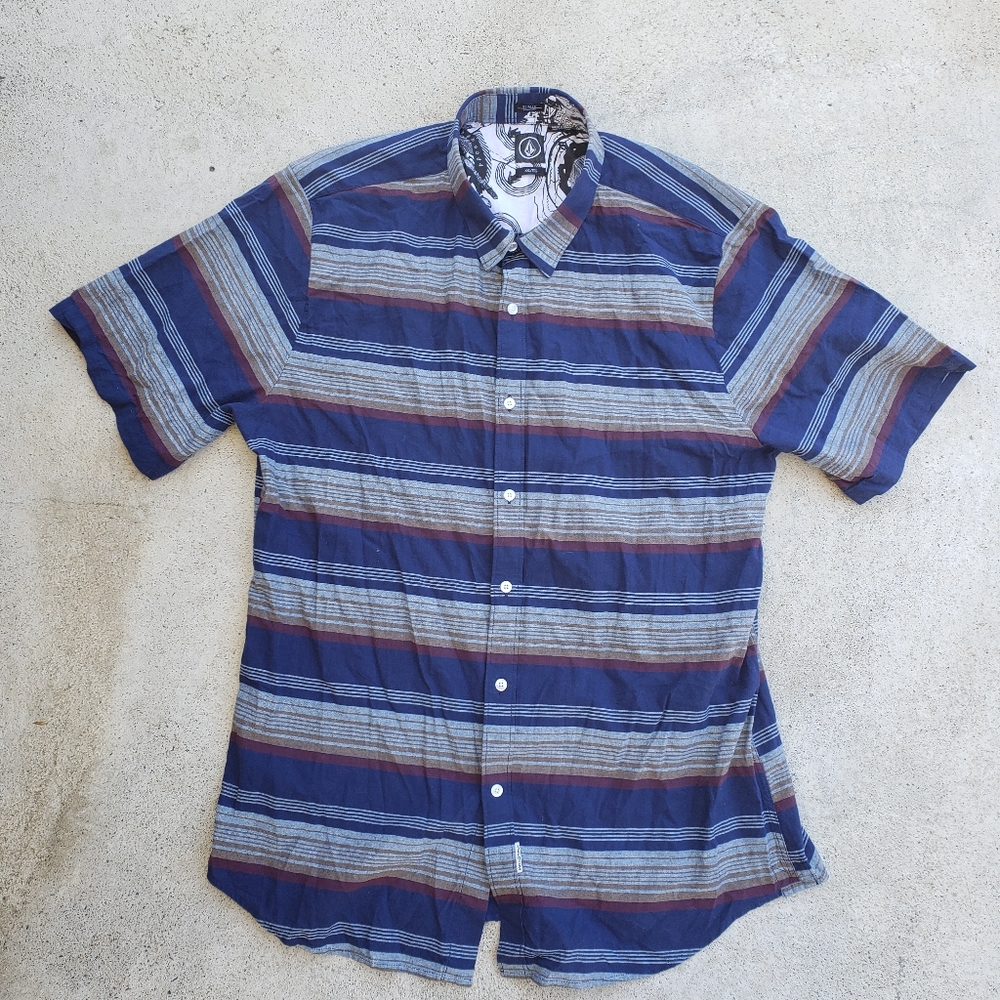 Short sleeve mens woven shirt